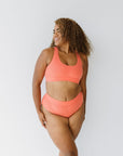 Scoop Neck Bra - Melon