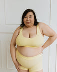 Scoop Neck Bra - Lemon