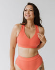 Everyday Crop Bra - Melon