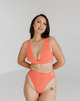 Plunge Bra - Melon