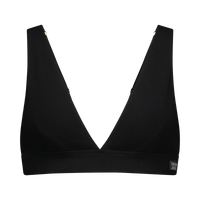 Ribbed Plunge Bra - Midnight