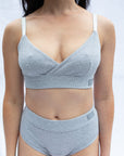 Stunning new Crossover bra set marle grey + everyday briefs