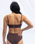 Beautiful Crossover bra Coffee set and Everyday Brief