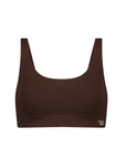Wireless Scoop Bra - Coffee