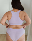 LILAC COLOUR BRA SET BACKVIEW