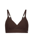 Our coffee coloured Crossover Bra made for comfort
