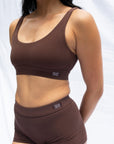 Great comfortable bra set in Coffee colour Everyday Crop Bra and boy shorts