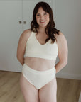 Another cream bra set scoop neck bra and everyday briefs