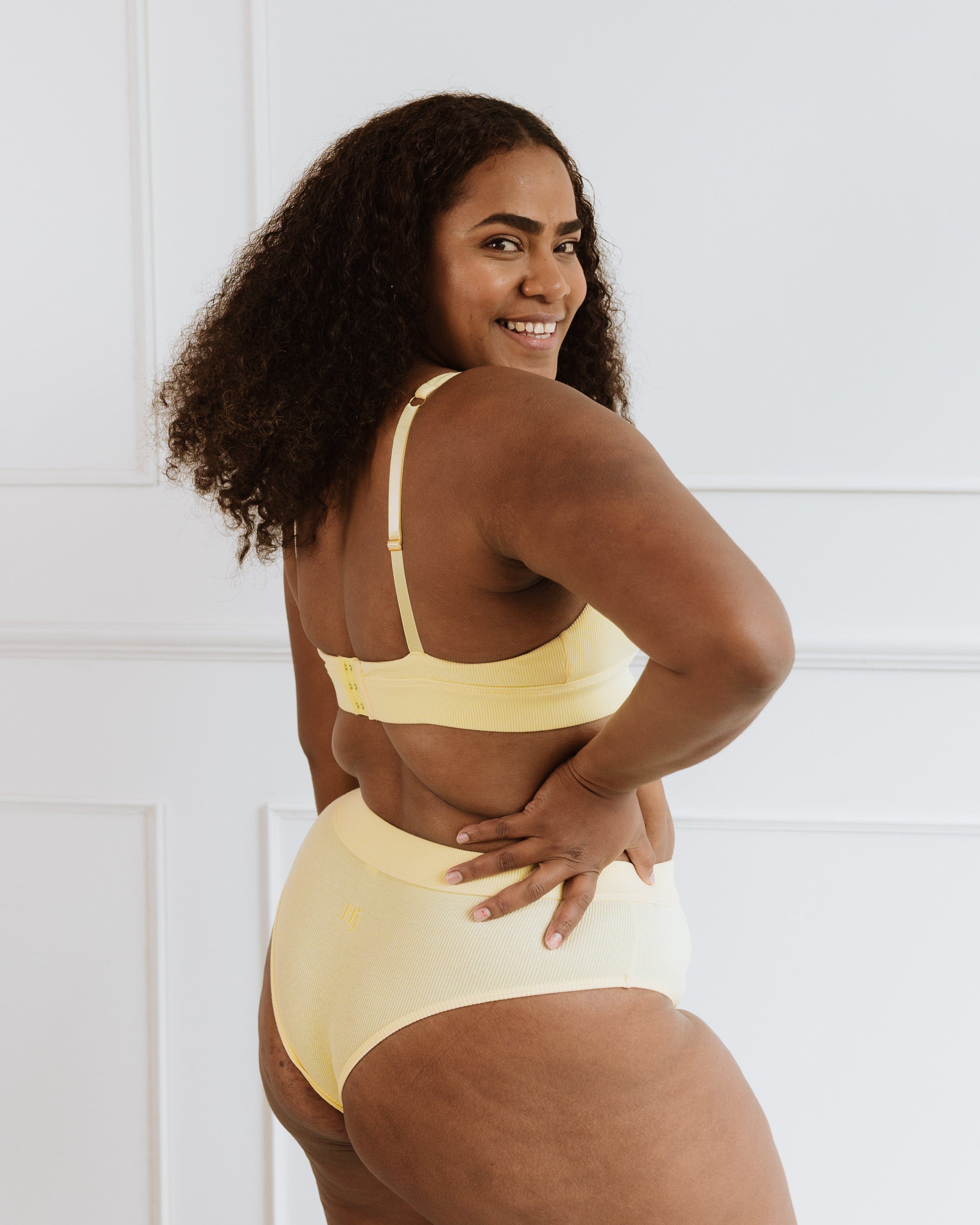 Cheeky High Waisted Brief - Lemon – HarperJamesCo