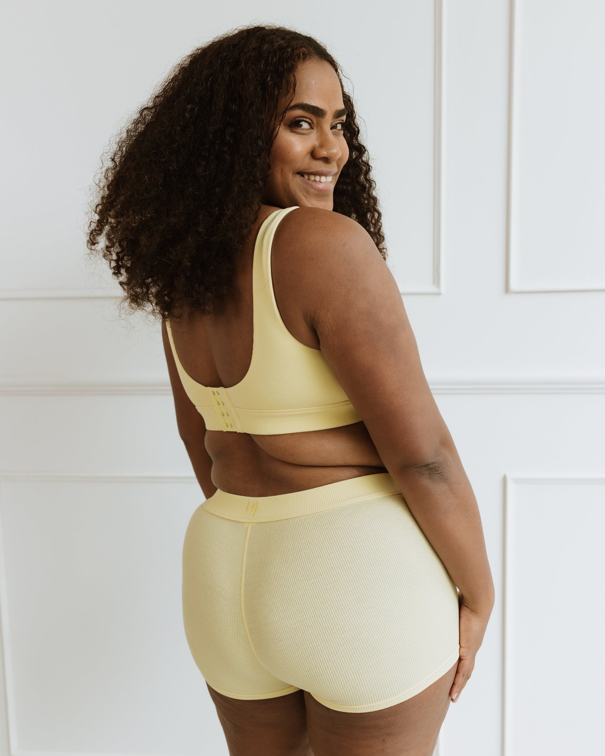 Scoop Neck Bra - Lemon