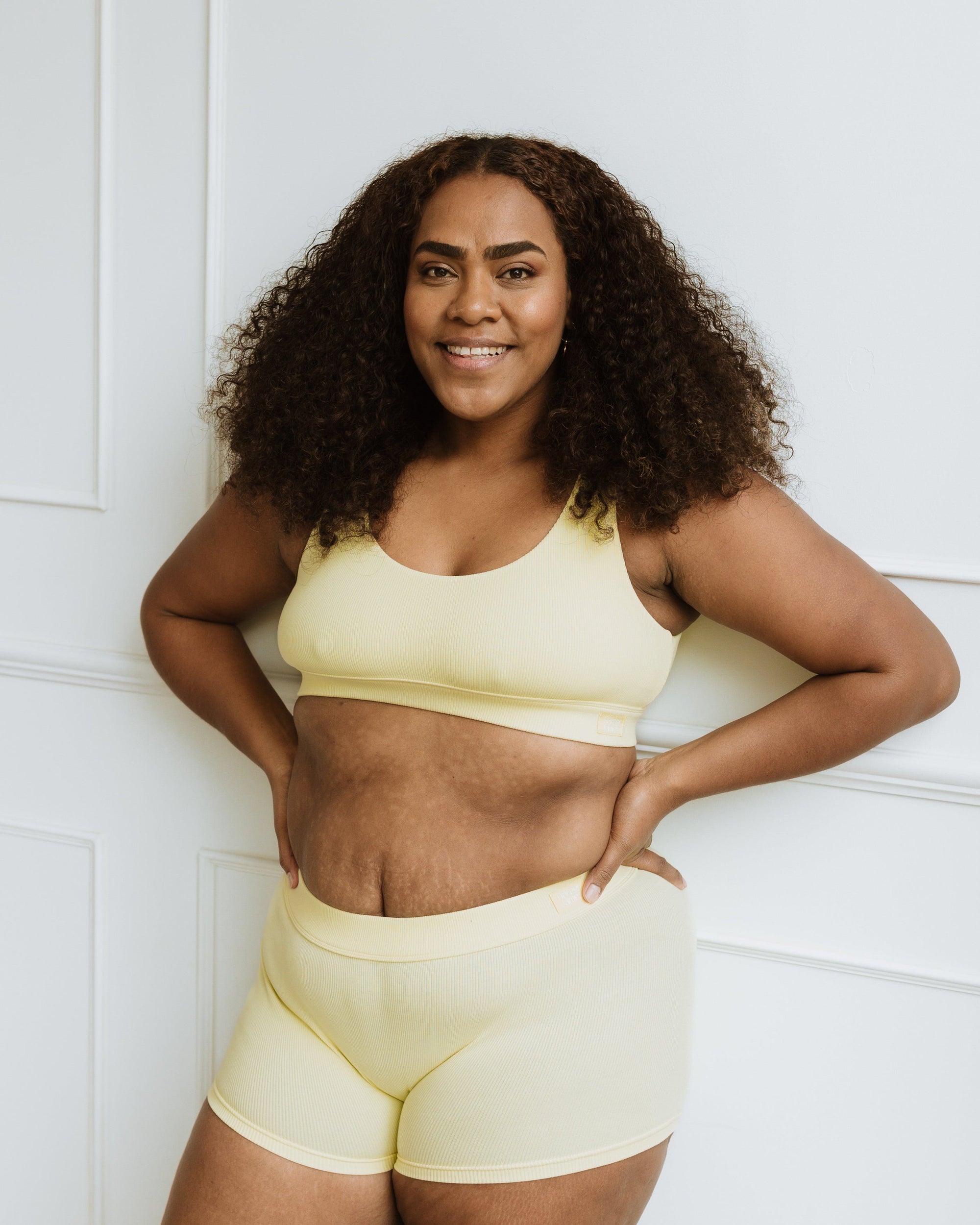 Scoop Neck Bra - Lemon