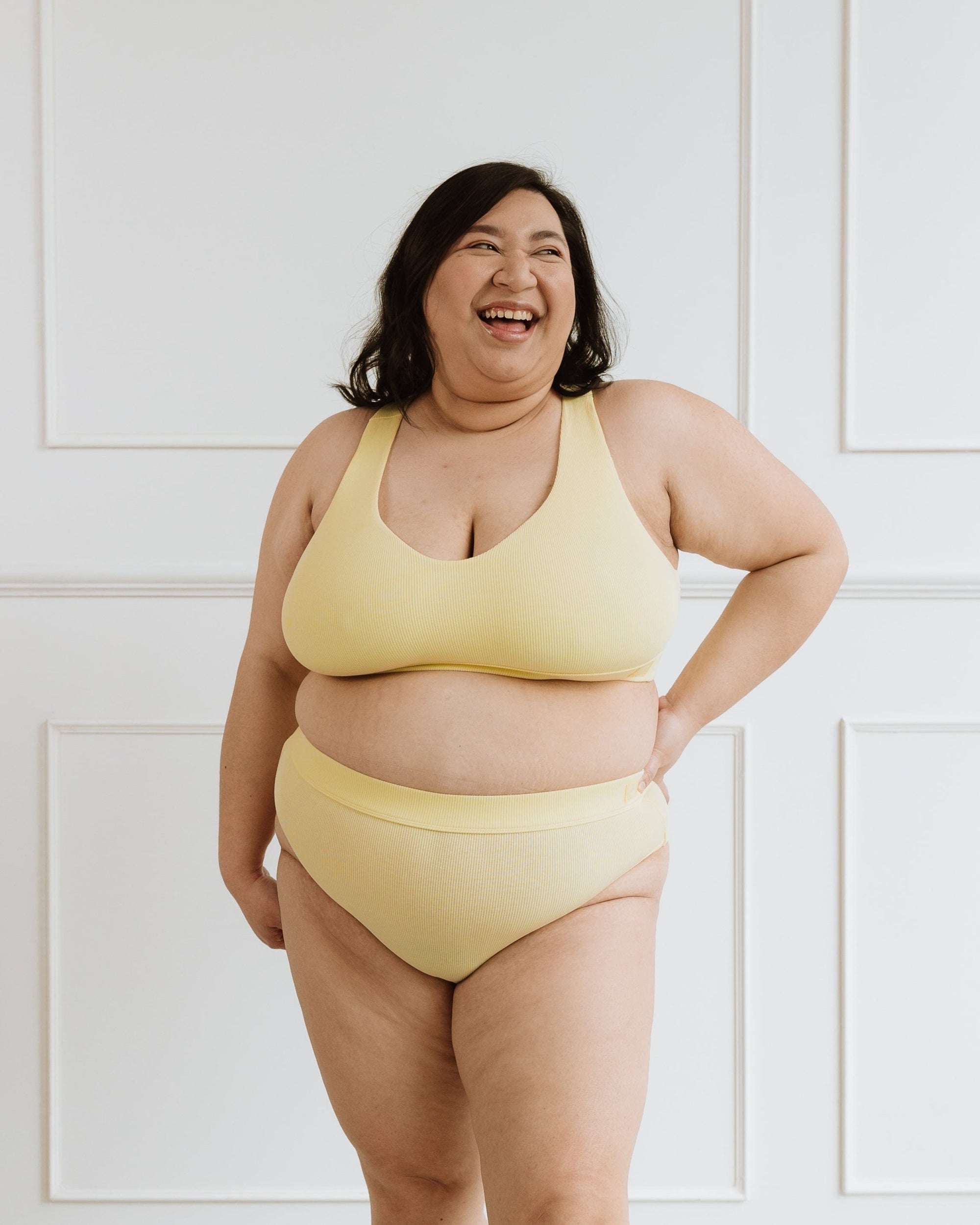 Everyday Crop Bra - Lemon