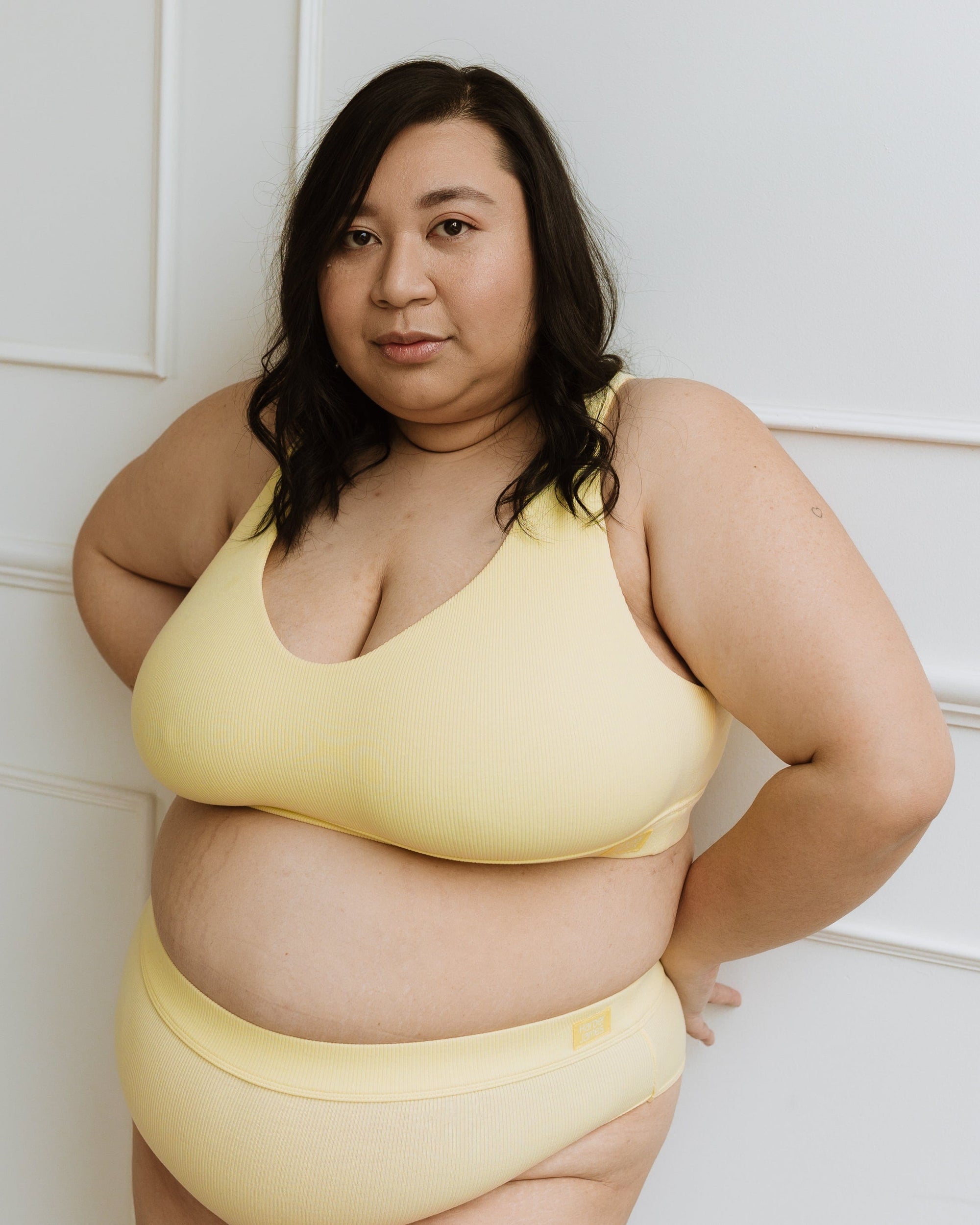 Everyday Crop Bra - Lemon