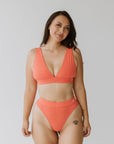 Plunge Bra - Melon