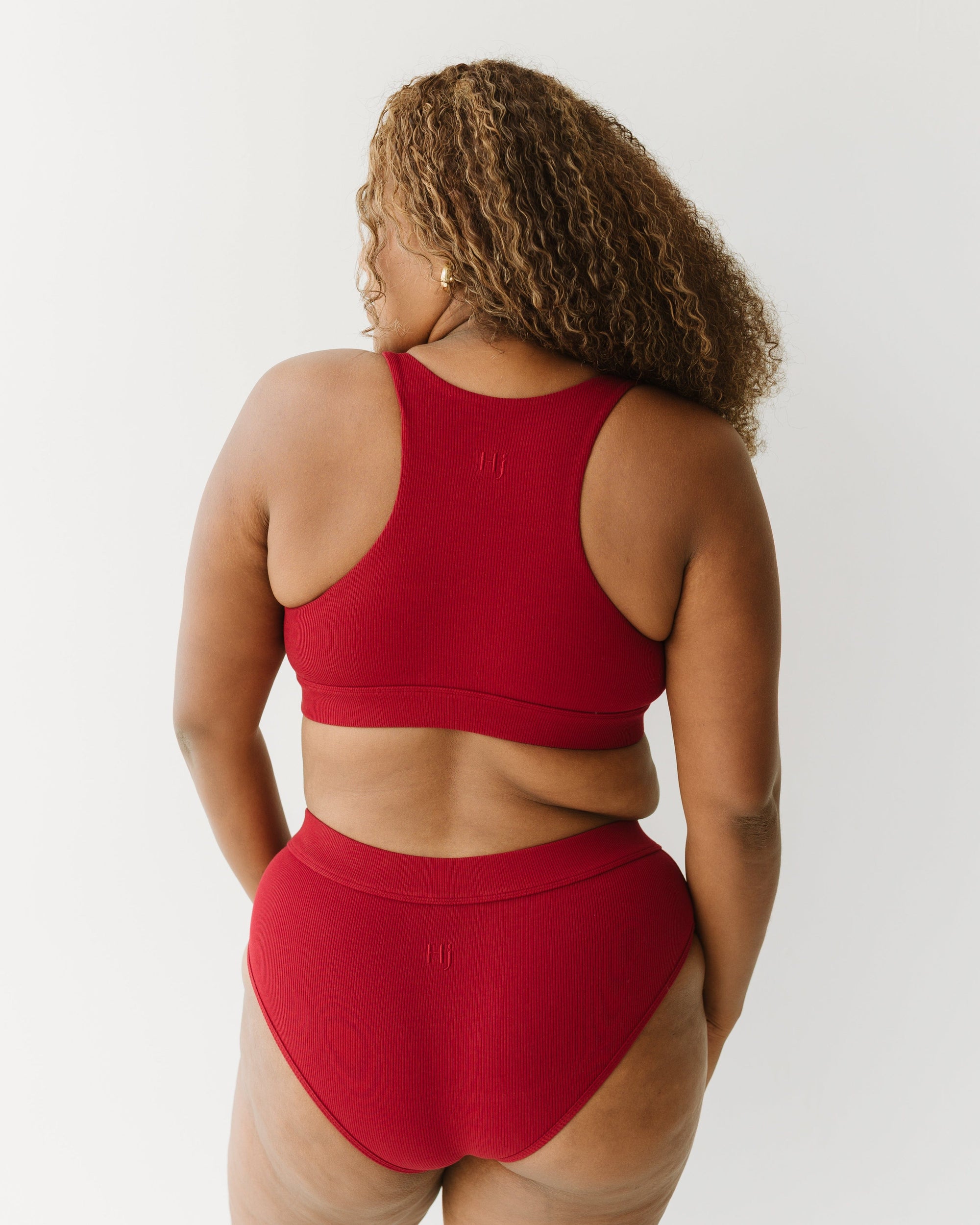 Everyday Crop Bra - Cherry