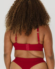 Crossover Bra - Cherry