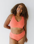 Everyday Crop Bra - Melon