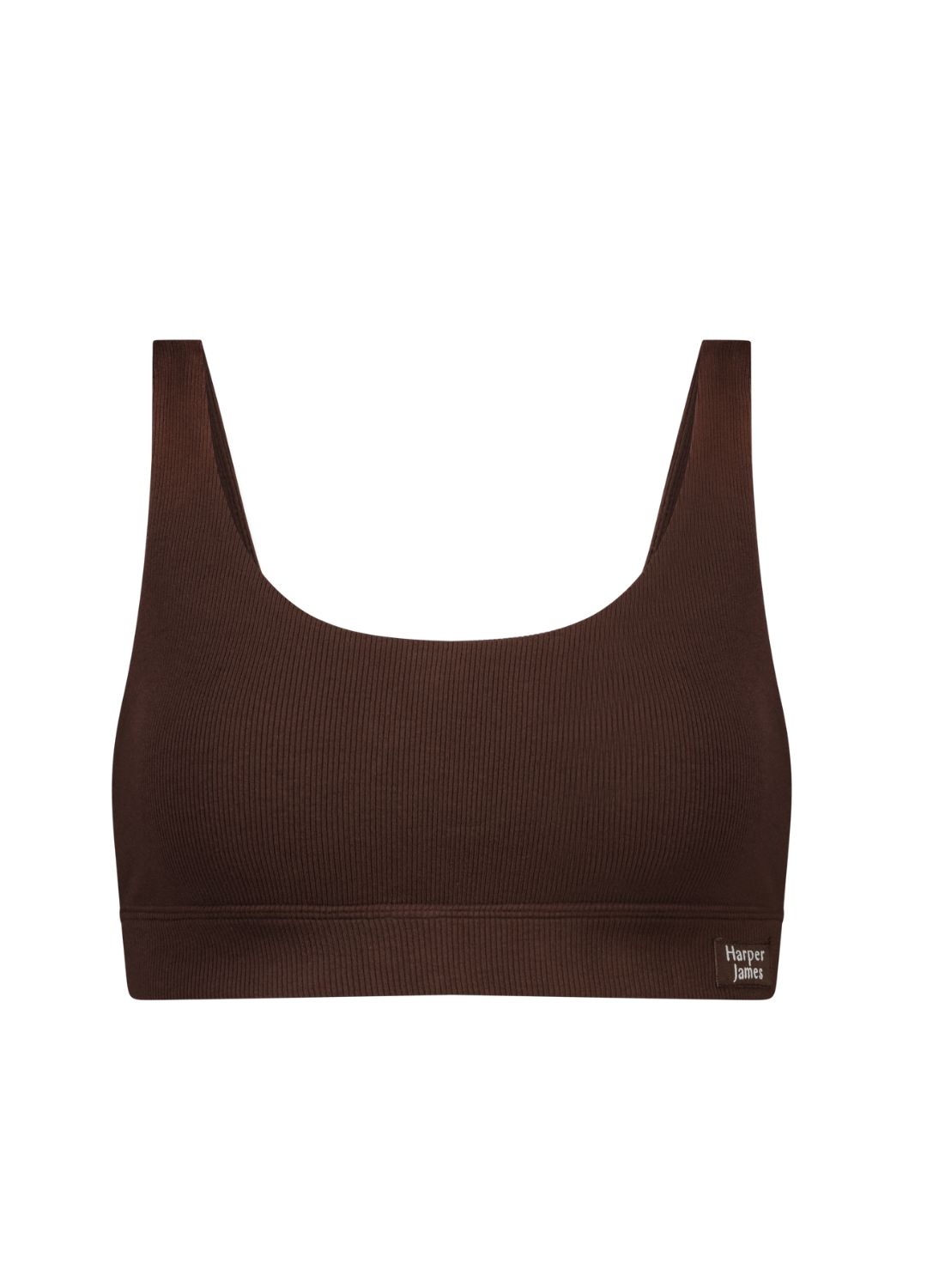 Wireless Scoop Bra - Coffee