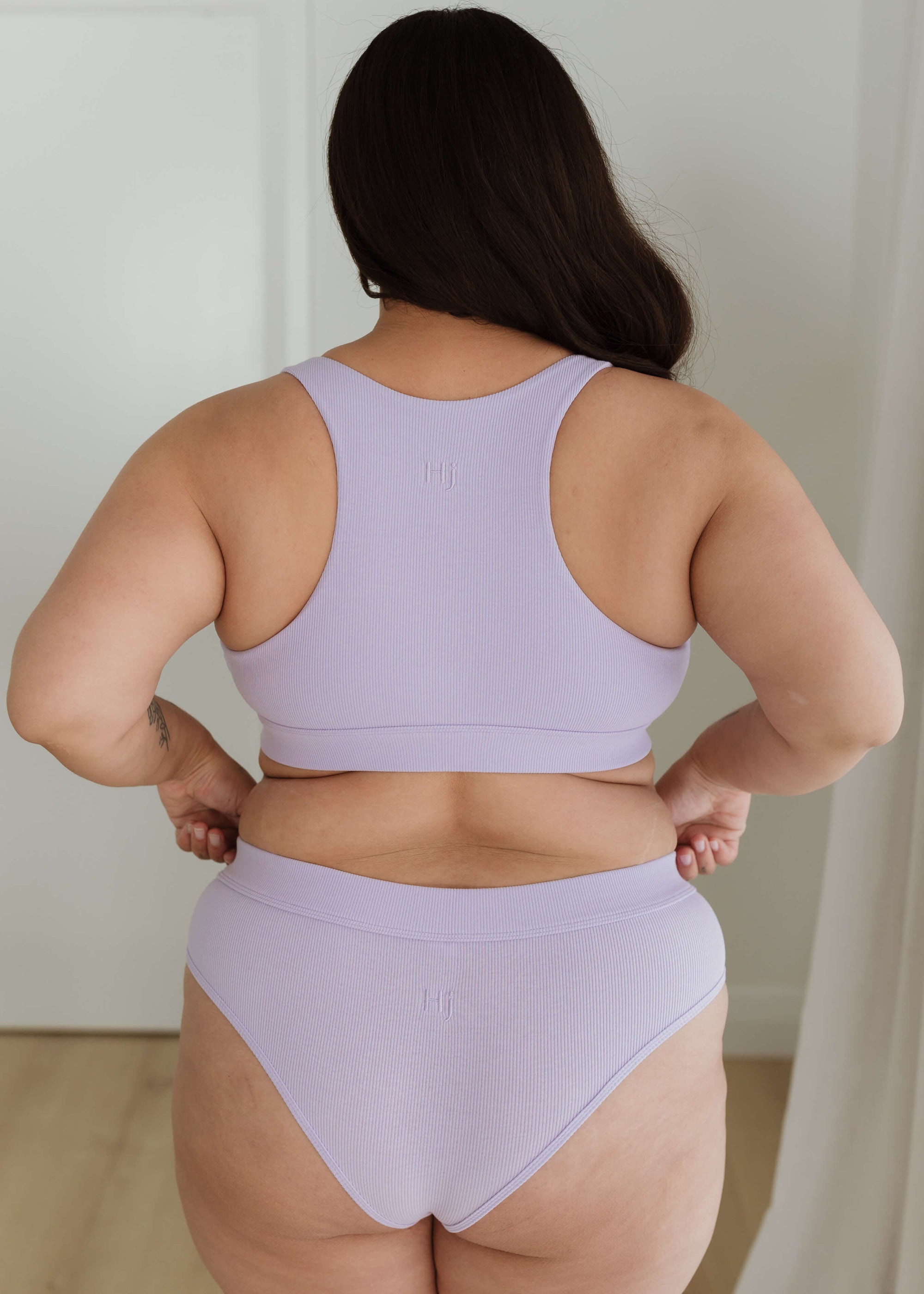 LILAC COLOUR BRA SET BACKVIEW