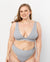 Harper James awesome Plunge bra merle grey set with a matching thong absolutely comfortable
