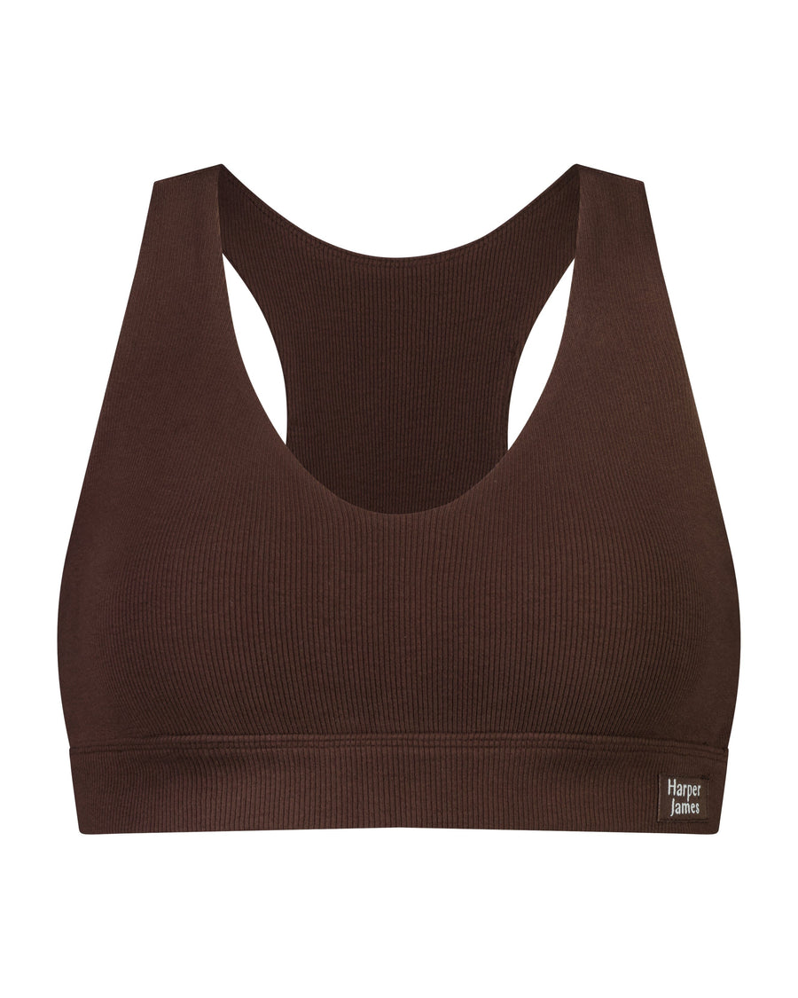 Everyday Crop Bra - Coffee